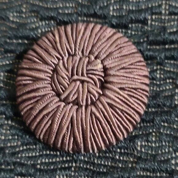 VTG Coat Len Artel Mink Fur Trim ILGWU 3/4 Sleeve MCM Jacket Gray Brown - Picture 8 of 10